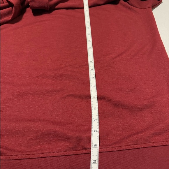 TED BAKER LONDON Academia 1/4 Zip Sweater Mens XL Size 5 Red Casual Preppy - Picture 5 of 6